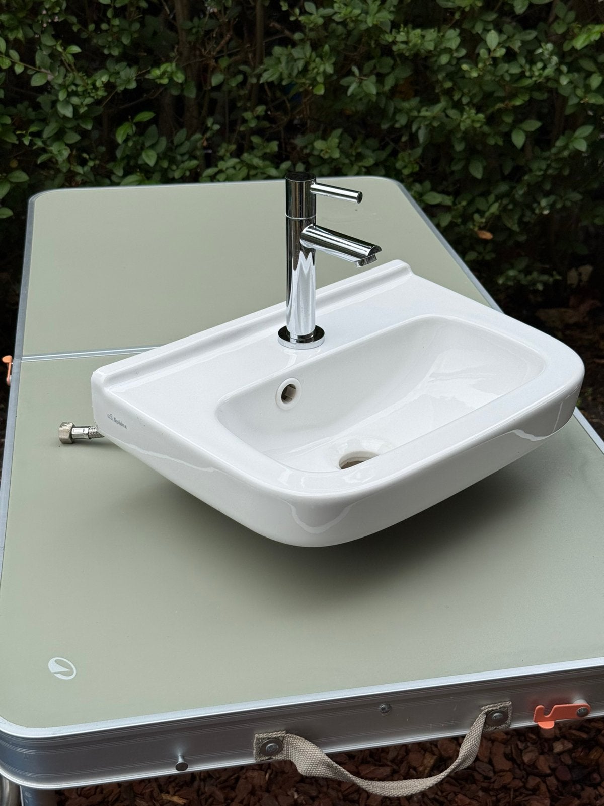 Sphinx fontein met kraan, Huis en Inrichting, Badkamer | Badkamermeubels, Minder dan 50 cm, Ophalen of Verzenden, Zo goed als nieuw