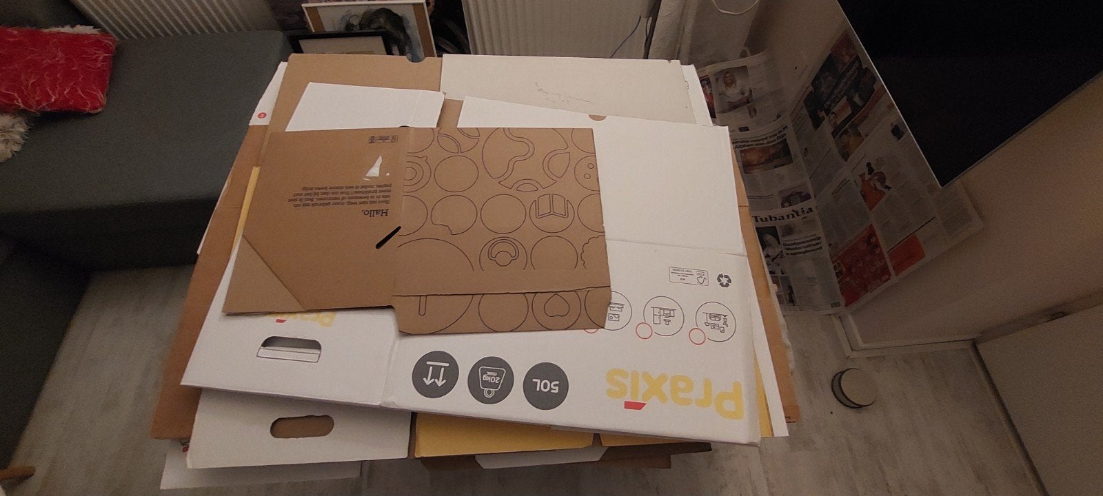 Diverse kartonnen dozen voor verhuizing of opslag, Ophalen, 100 cm of meer, 60 cm of meer, 50 cm of meer