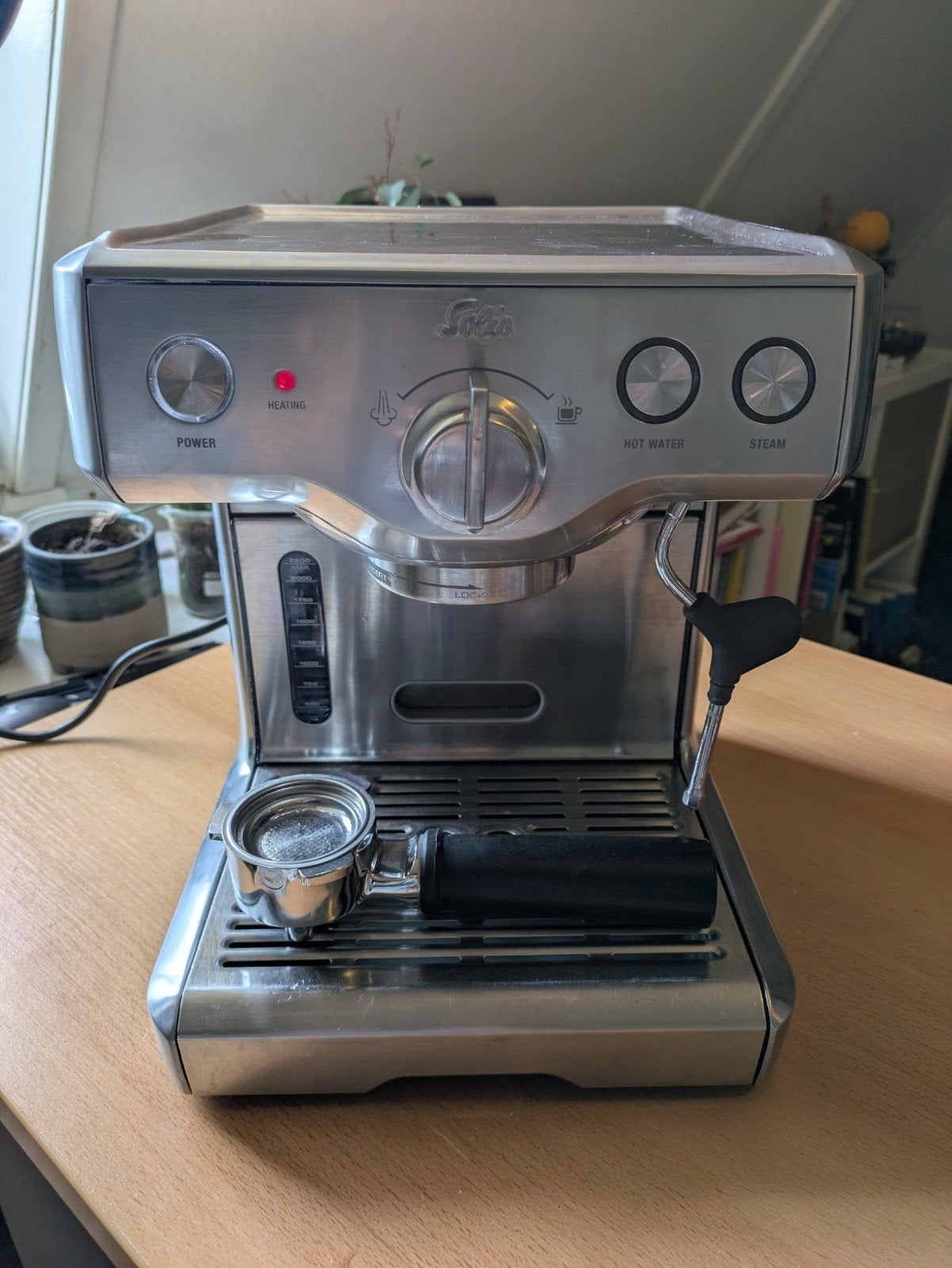 Solis type 110 opknapper!, Stoompijpje, Espresso apparaat, Ophalen of Verzenden, Gemalen koffie