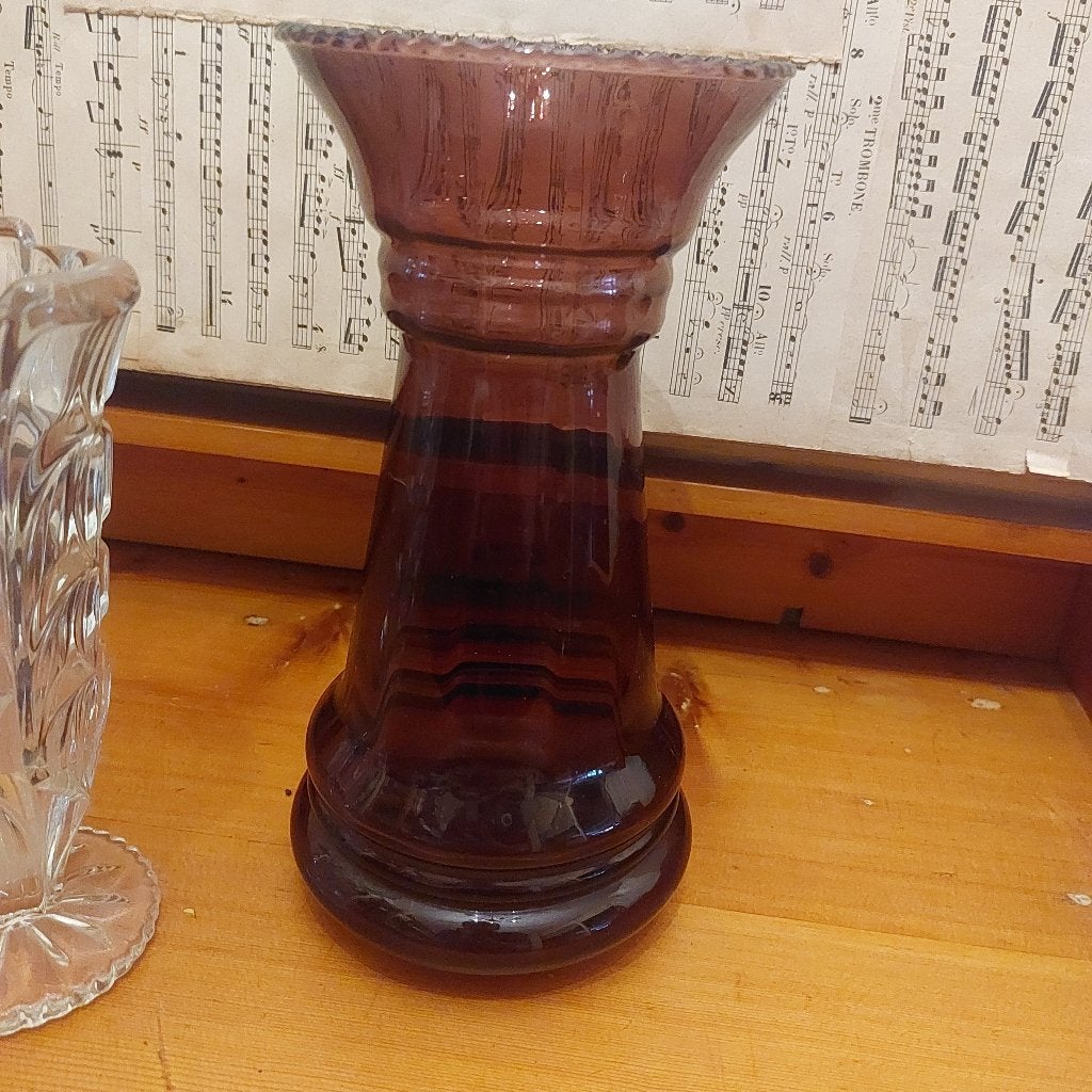 Art deco paarse vaas van Doyen, jaren '30, hoogte 17 cm, Ophalen of Verzenden