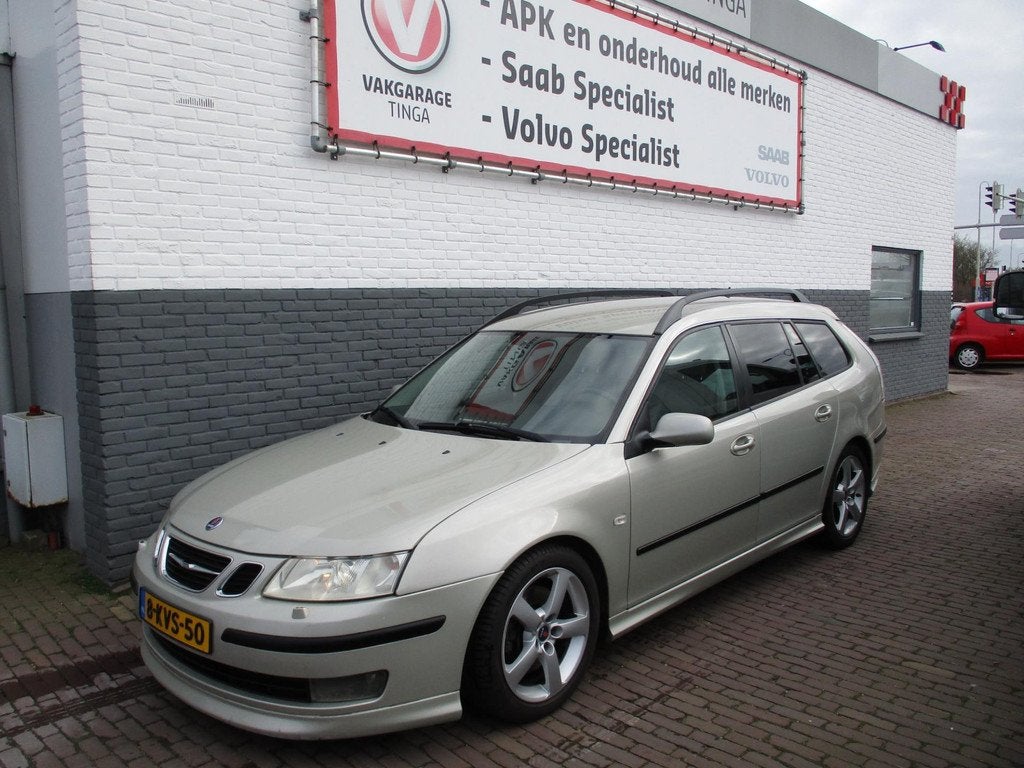 Saab 9-3 Sport Estate 2.8 V6 T Aero, Auto's, Saab, Voorwielaandrijving, Gebruikt, Leder en Stof, 10 km/l