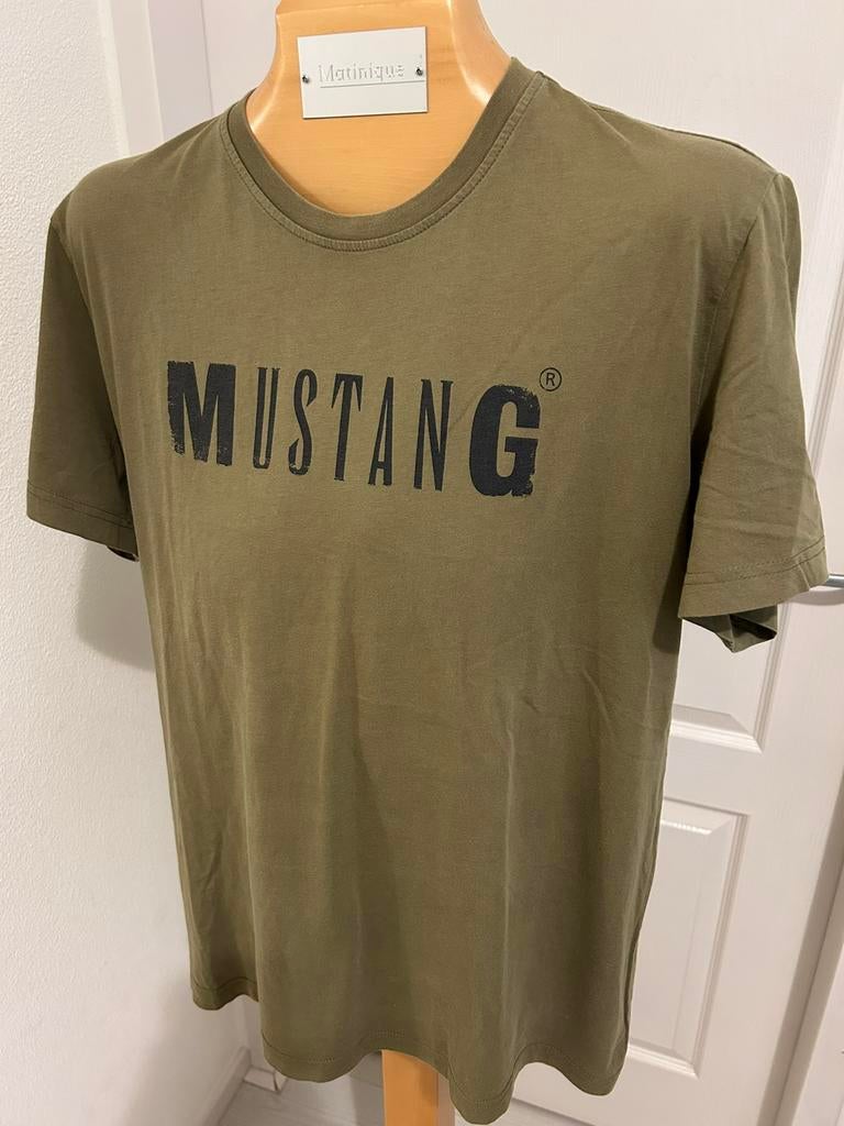 NIEUW Prachtig Mustang shirt maat xl kaki groen SPOTPRIJS!!!, Ophalen of Verzenden, Nieuw, Maat 56/58 (XL), Groen