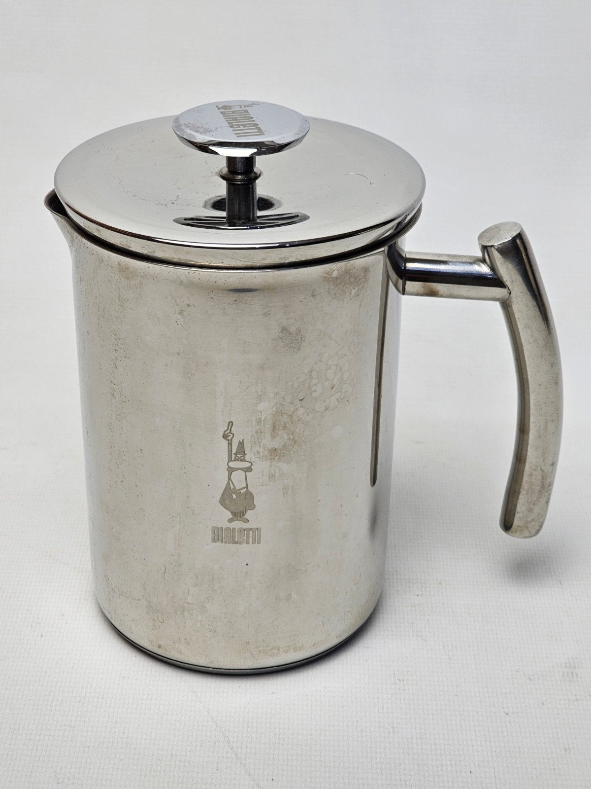 # Bialetti Cappuccinatore RVS Melkopschuimer, Witgoed en Apparatuur, Ophalen of Verzenden, Gebruikt, Handmatige melkopschuimer