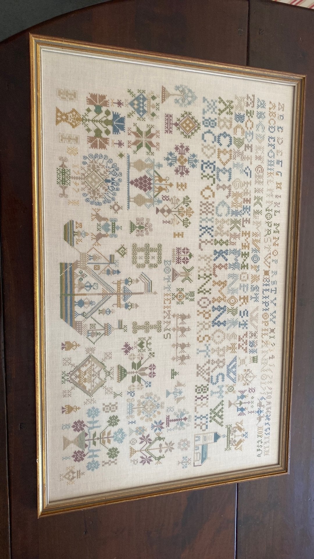 Merklap ABC, Antiek en Kunst, Ophalen of Verzenden