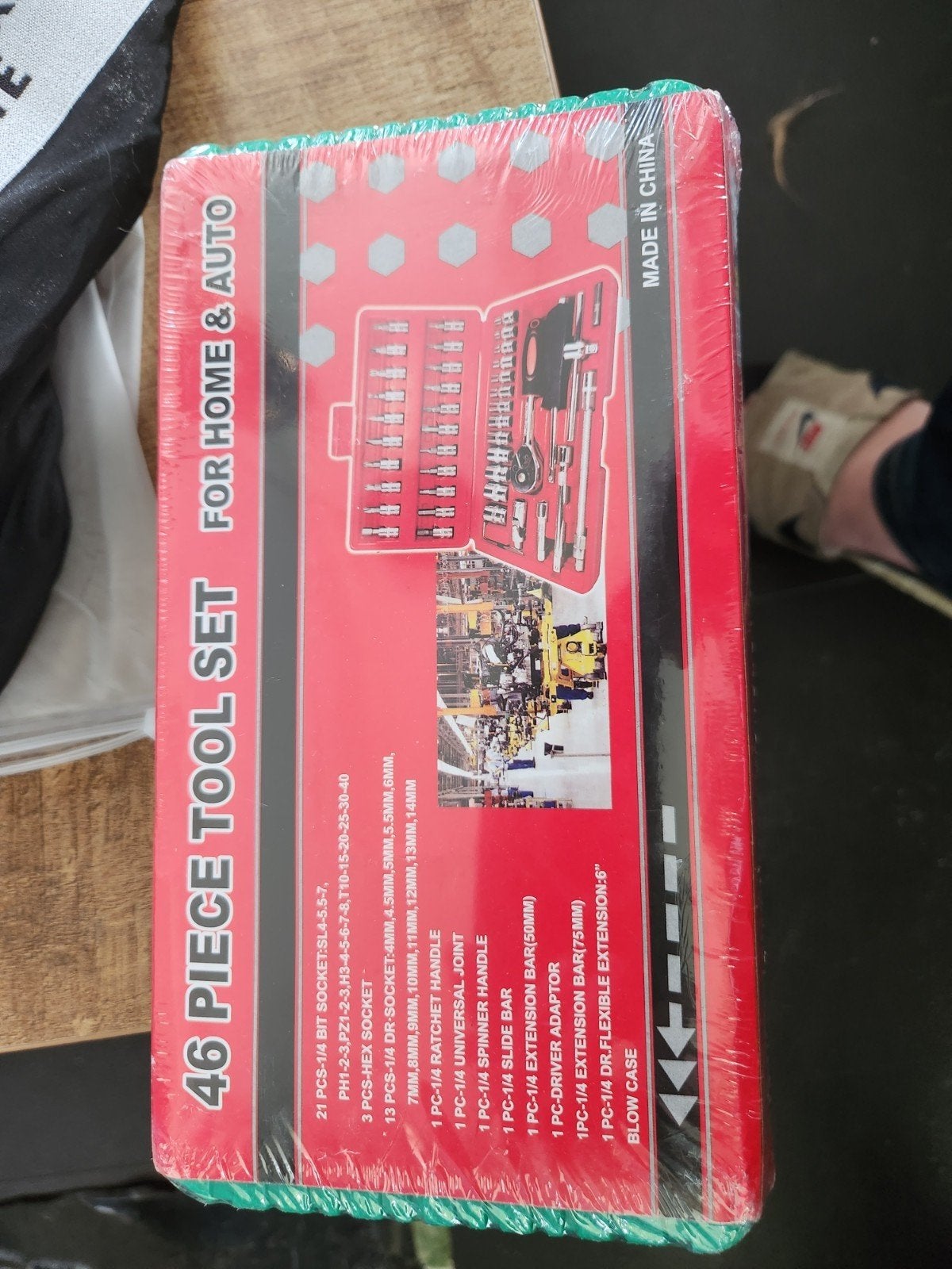 Nieuwe 46-delige dopsleutelset voor huis en auto, Ophalen of Verzenden, Nieuw