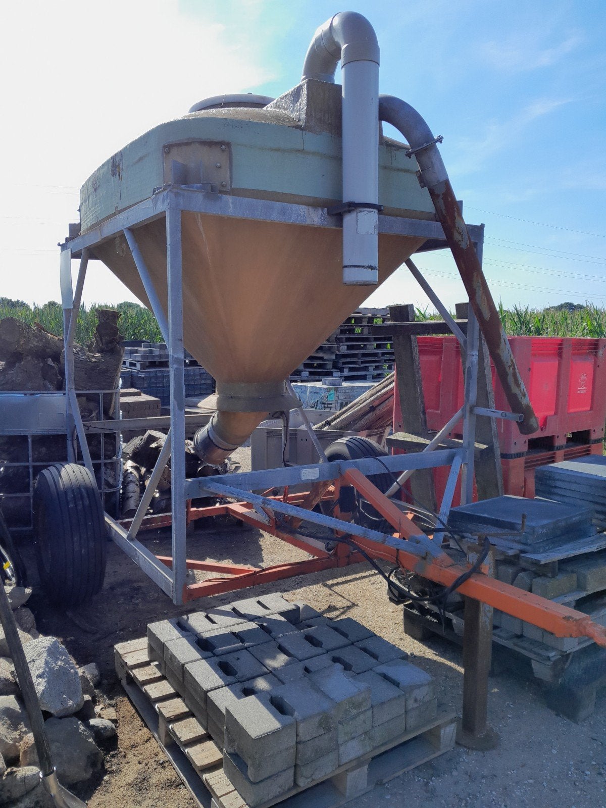 te koop silo wagen met kenteken en geremde as, Ophalen