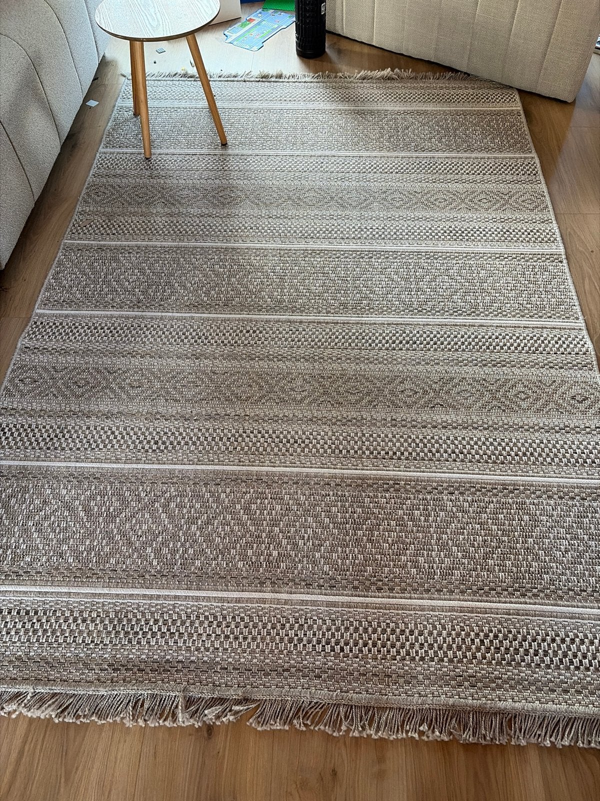 Vloerkleed zo goed als nieuw, Huis en Inrichting, Ophalen, Beige, 150 tot 200 cm, 200 cm of meer