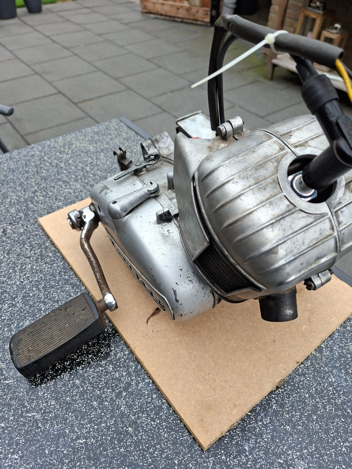 Motorblok 3hand goed lopend er onderweg gehaald zonder carb., Ophalen, Gebruikt, Blok
