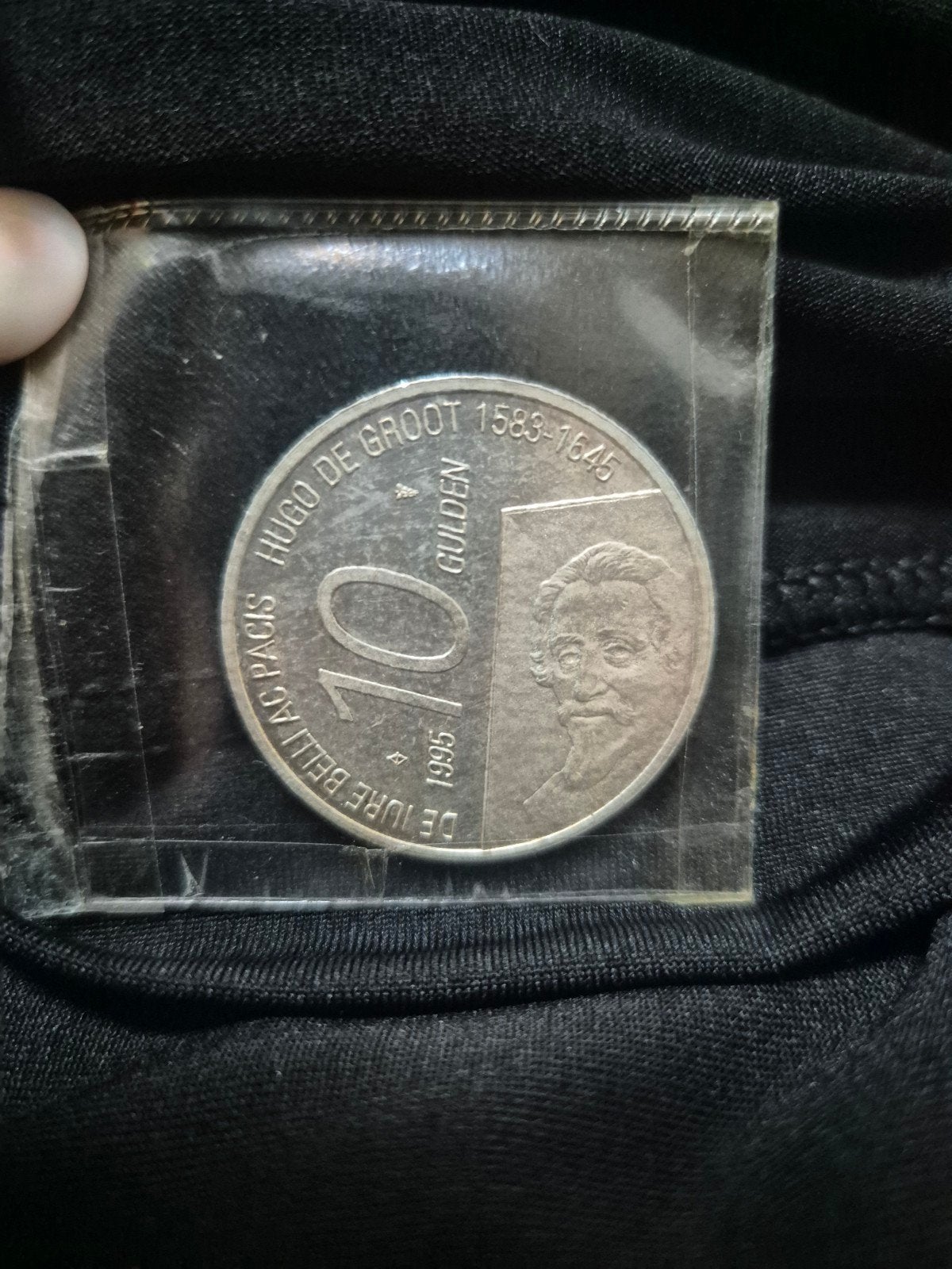 10 Gulden 1995 Hugo de Groot zilveren verzameluitgave, Postzegels en Munten, Munten | Nederland, Ophalen of Verzenden, Koningin Beatrix