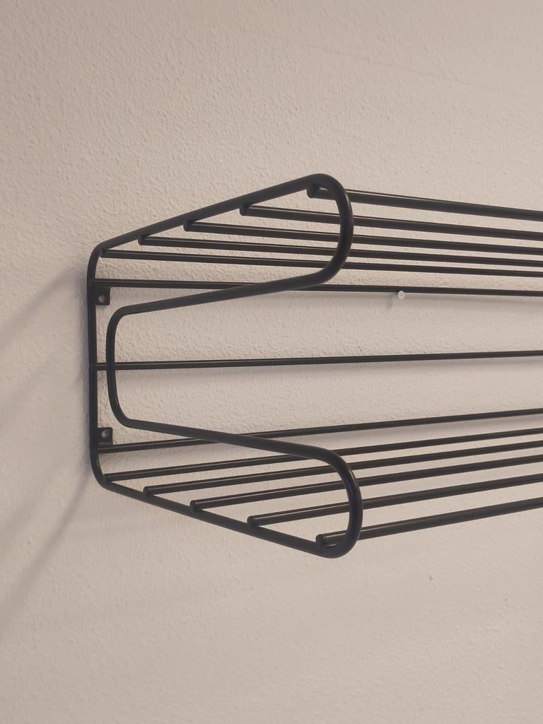 Vintage Ikea kapstok Fran wandkapstok metaal schoenenrek, Gebruikt, ., Ophalen of Verzenden, .