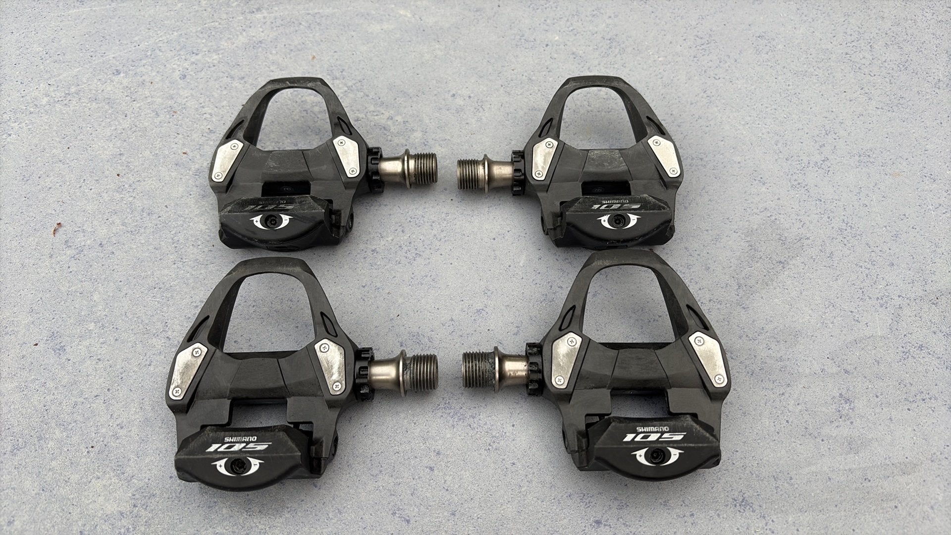 Shimano 105 SPD-SL pedalen - PD-R7000, Fietsen en Brommers, Fietsonderdelen, Crankstel of Pedalen, Gebruikt, Kunststof, Ophalen of Verzenden