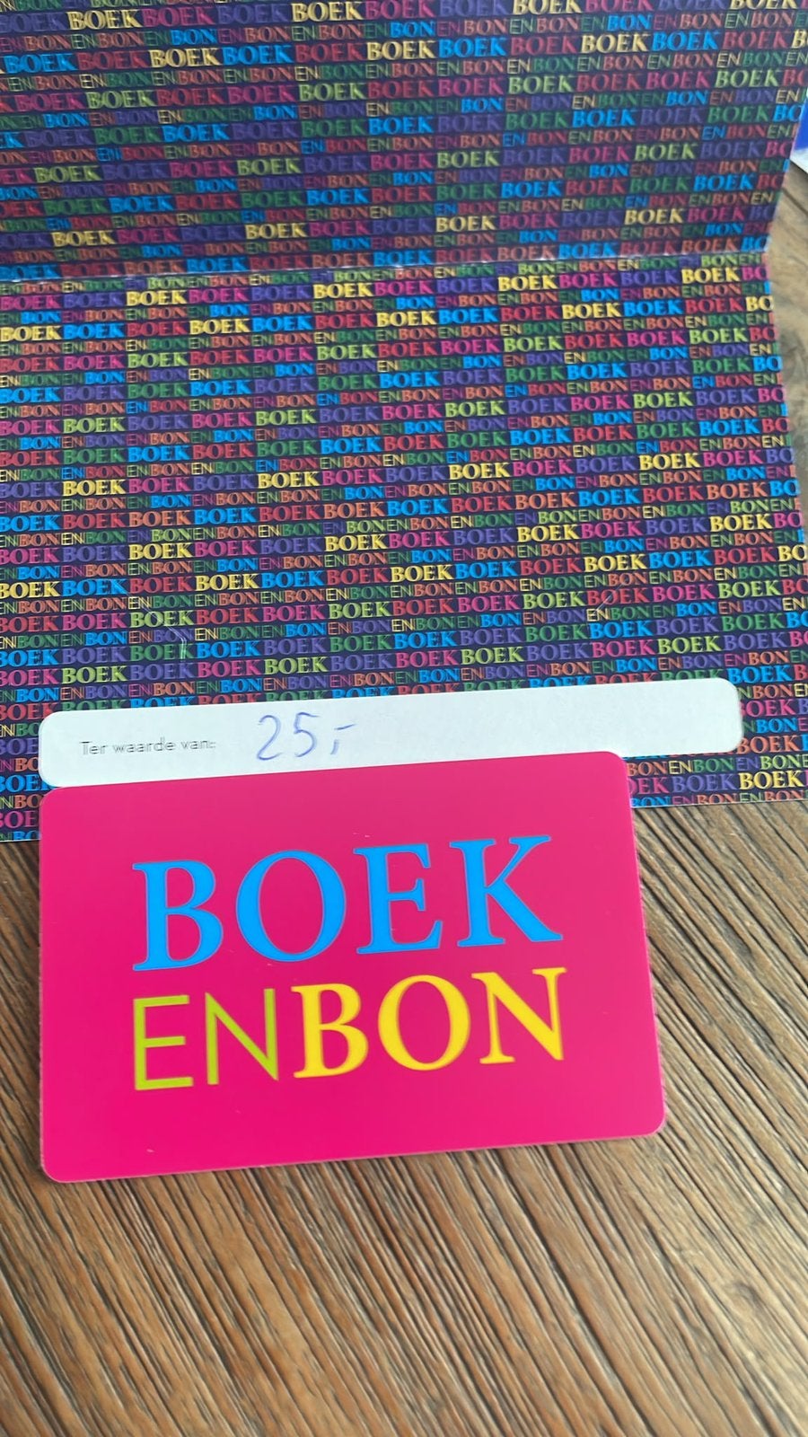 Boekenbon 50,-, Ophalen of Verzenden, Nieuw, Foto of Kaart