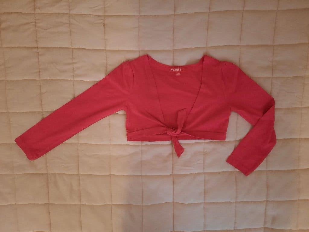 roze bolero maat 116-122 ( art. Z75 ), Ophalen of Verzenden, Zo goed als nieuw, Meisje, Trui of Vest