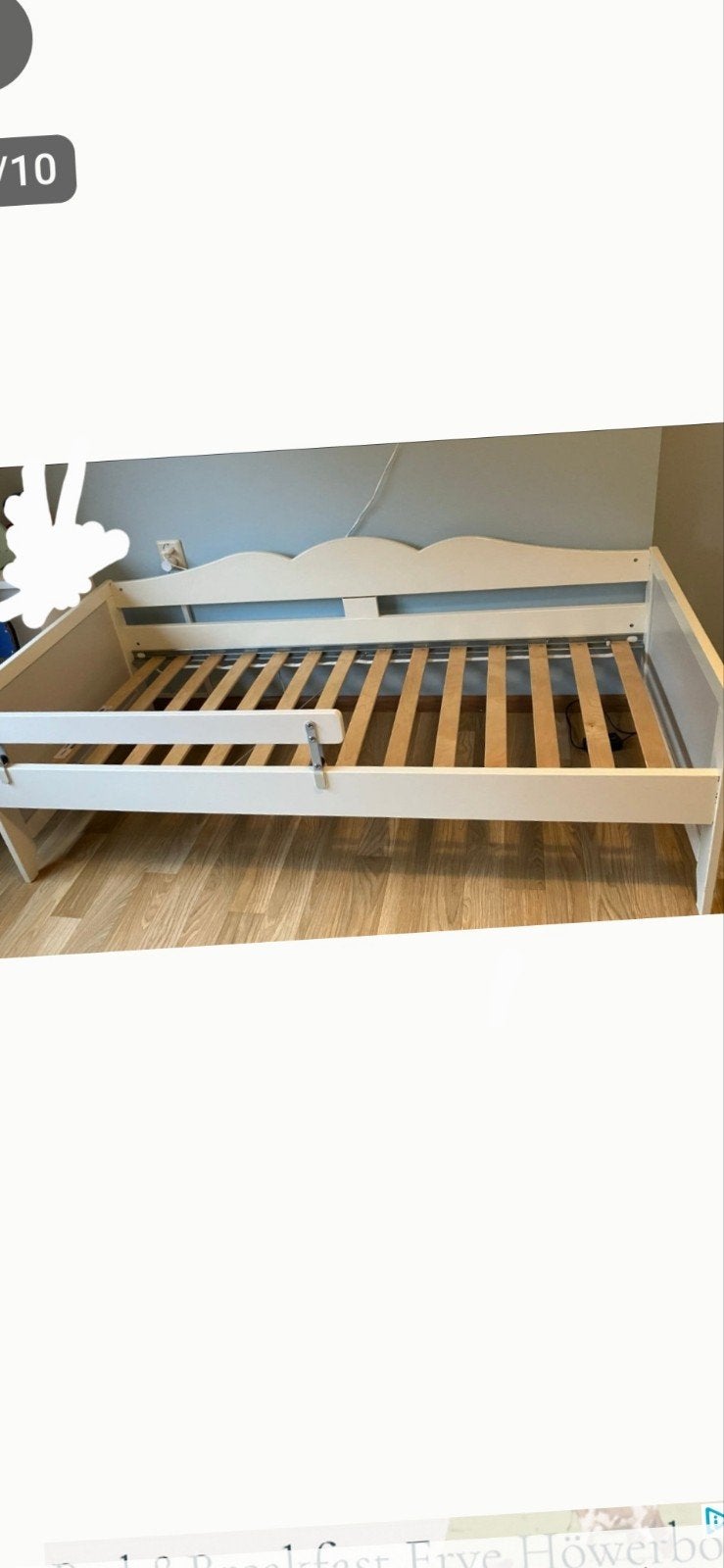 Peuterbed Ikea compleet met matras, Ophalen of Verzenden, Zo goed als nieuw, Ledikant
