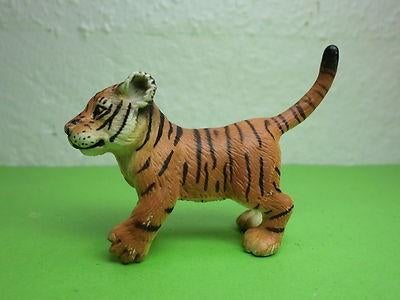 Schleich 14319 tijger jong, dierfiguur, Ophalen of Verzenden, Gebruikt, Wild dier, Beeldje of Figuurtje
