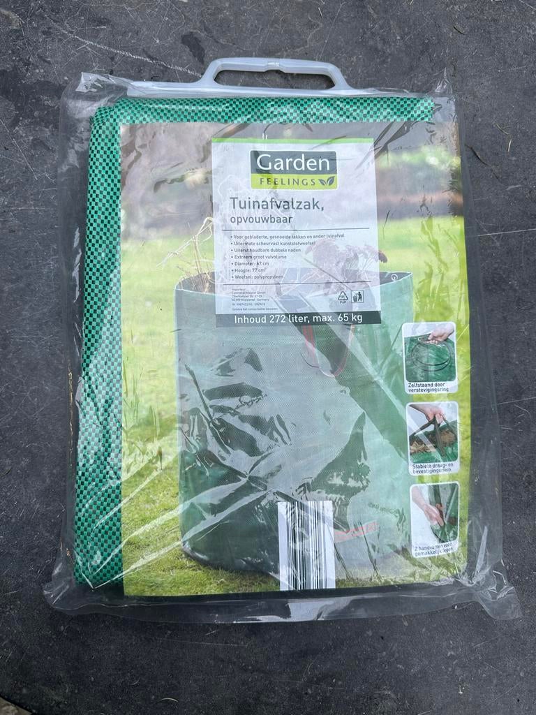 Garden Feelings Tuinafvalzak Opvouwbaar 272L, Tuin en Terras, Ophalen of Verzenden, Zo goed als nieuw