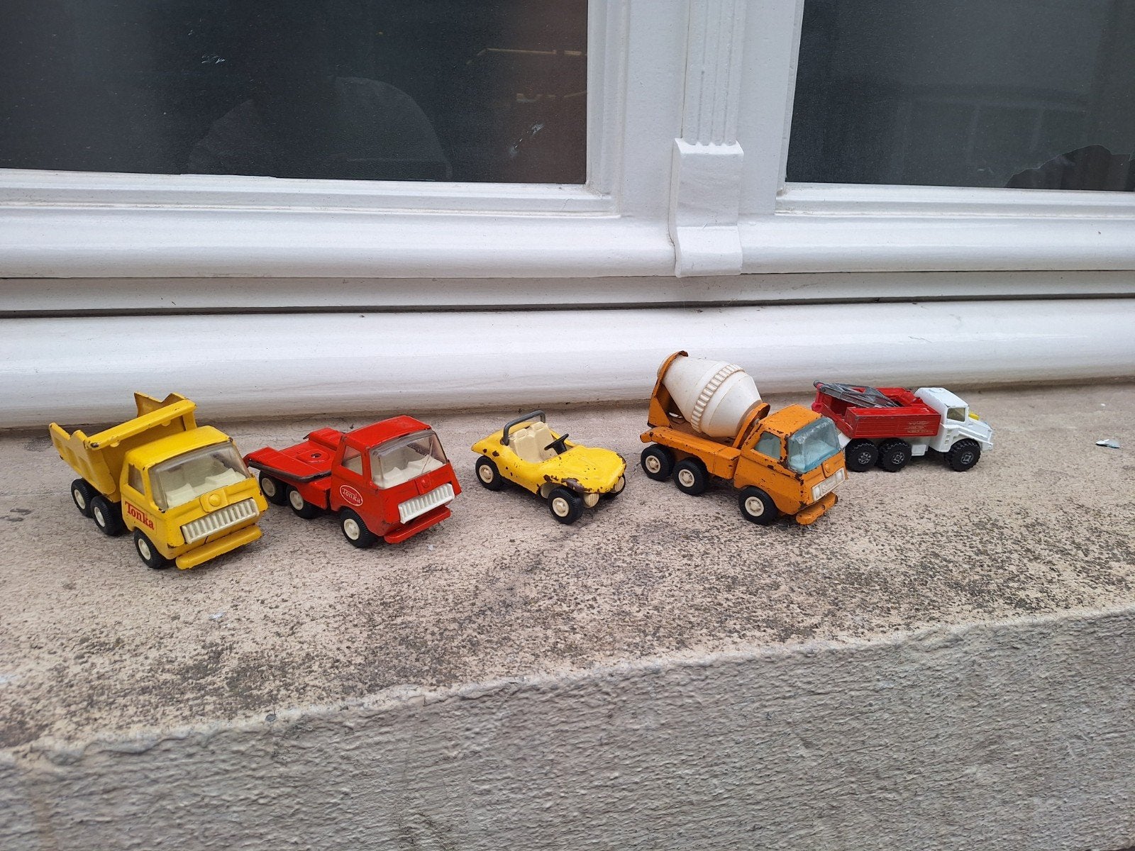 Vintage speelgoedauto's Tonka Matchbox Sanson, Ophalen of Verzenden, Bus of Vrachtwagen, Matchbox
