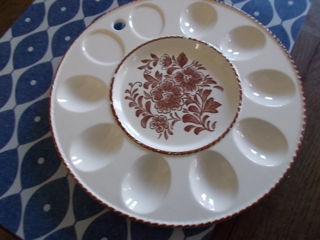 🥚Ronde eierschaal,eierbord,eieren., Huis en Inrichting, Keuken | Servies, Gebruikt, Ophalen of Verzenden, Schaal of Schalen, Overige stijlen