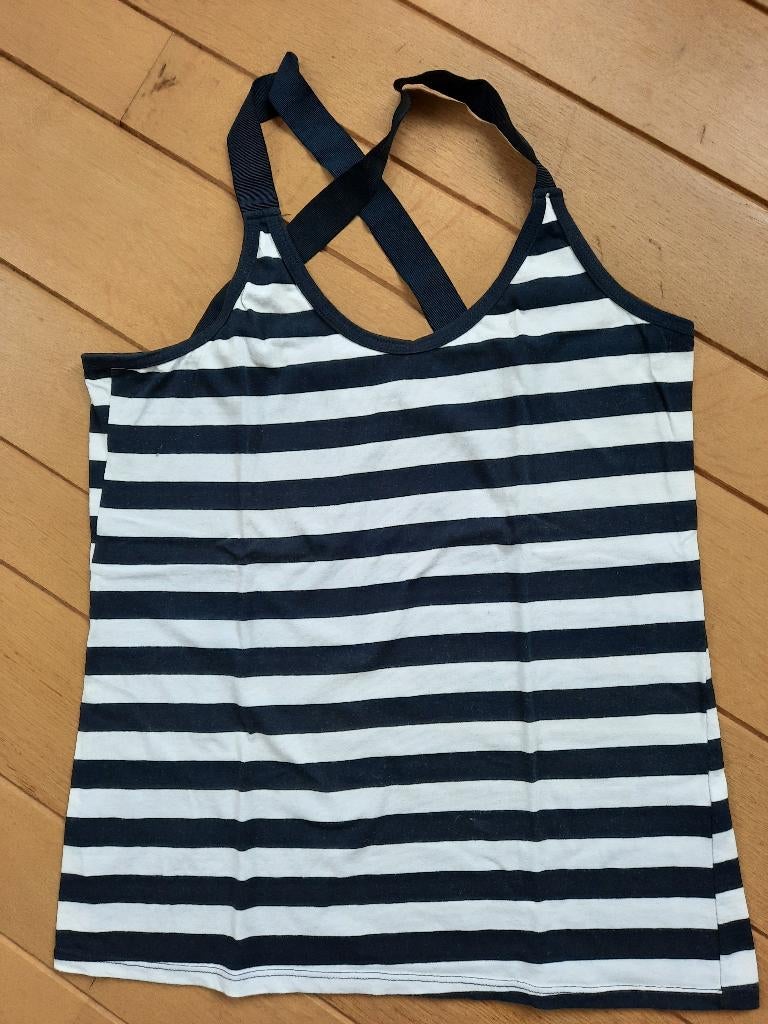 Enjoy top blauw wit streep maat XL - nieuw -, Kleding | Dames, Tops, Nieuw, Maat 46/48 (XL) of groter, Blauw, Zonder mouw, Ophalen of Verzenden