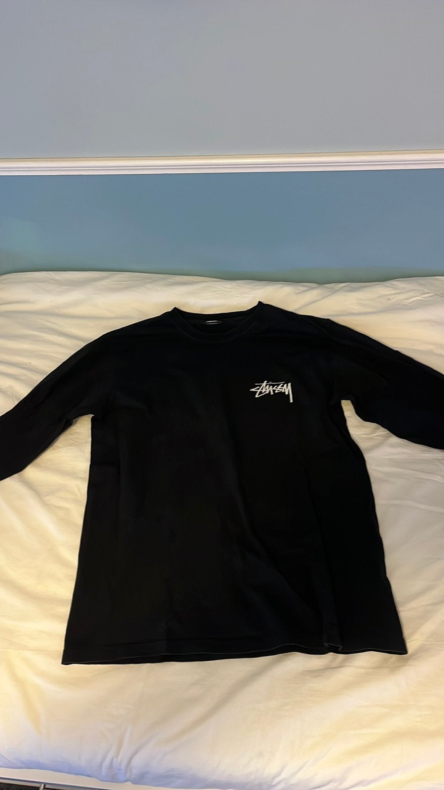 Stussy longlseeve maat M 8ball, Ophalen of Verzenden, Zo goed als nieuw, Maat 48/50 (M), Zwart