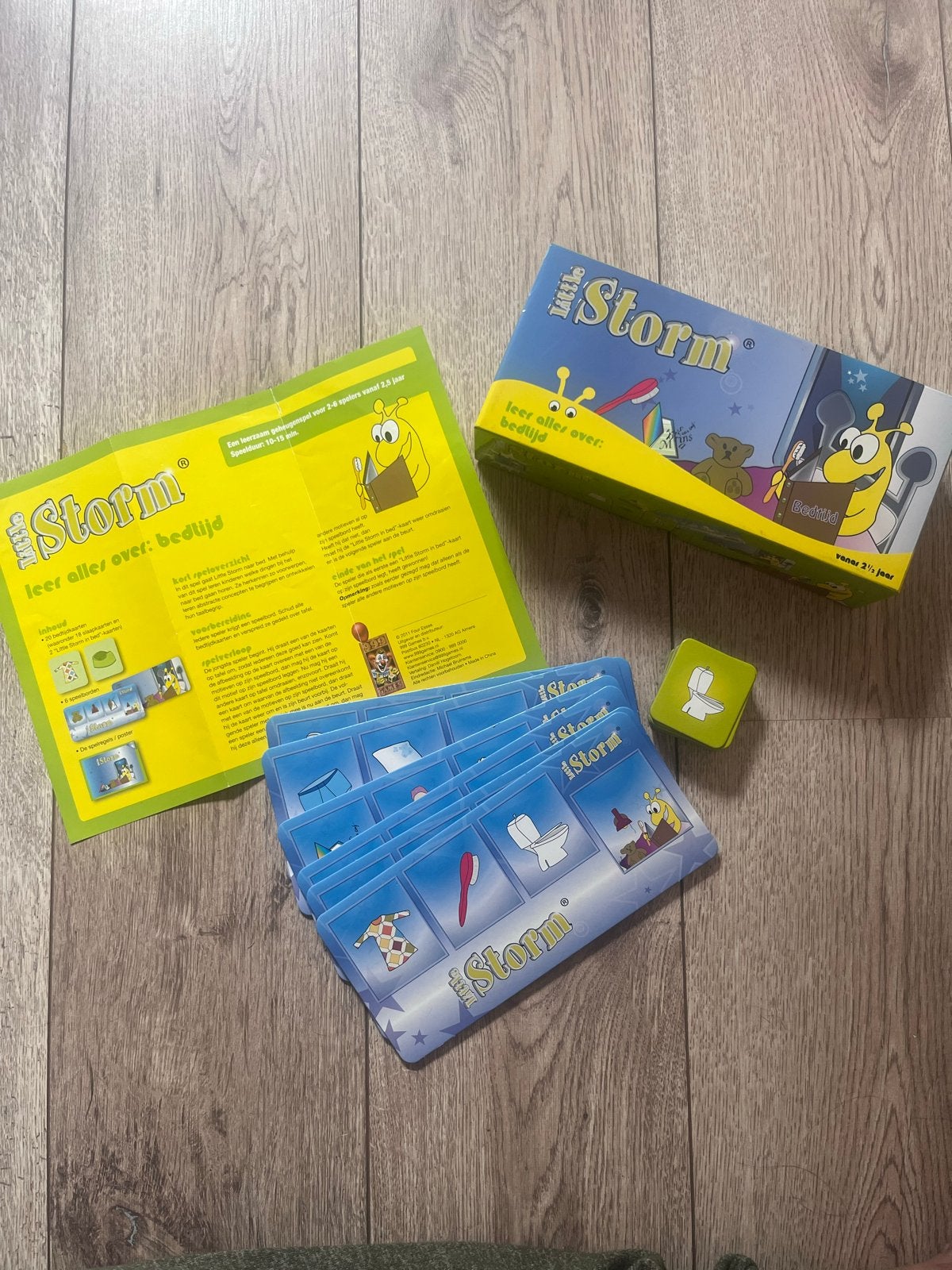 Little Storm: Leer alles over bedtijd - Educatief spel, Een of twee spelers, Ophalen, Gebruikt