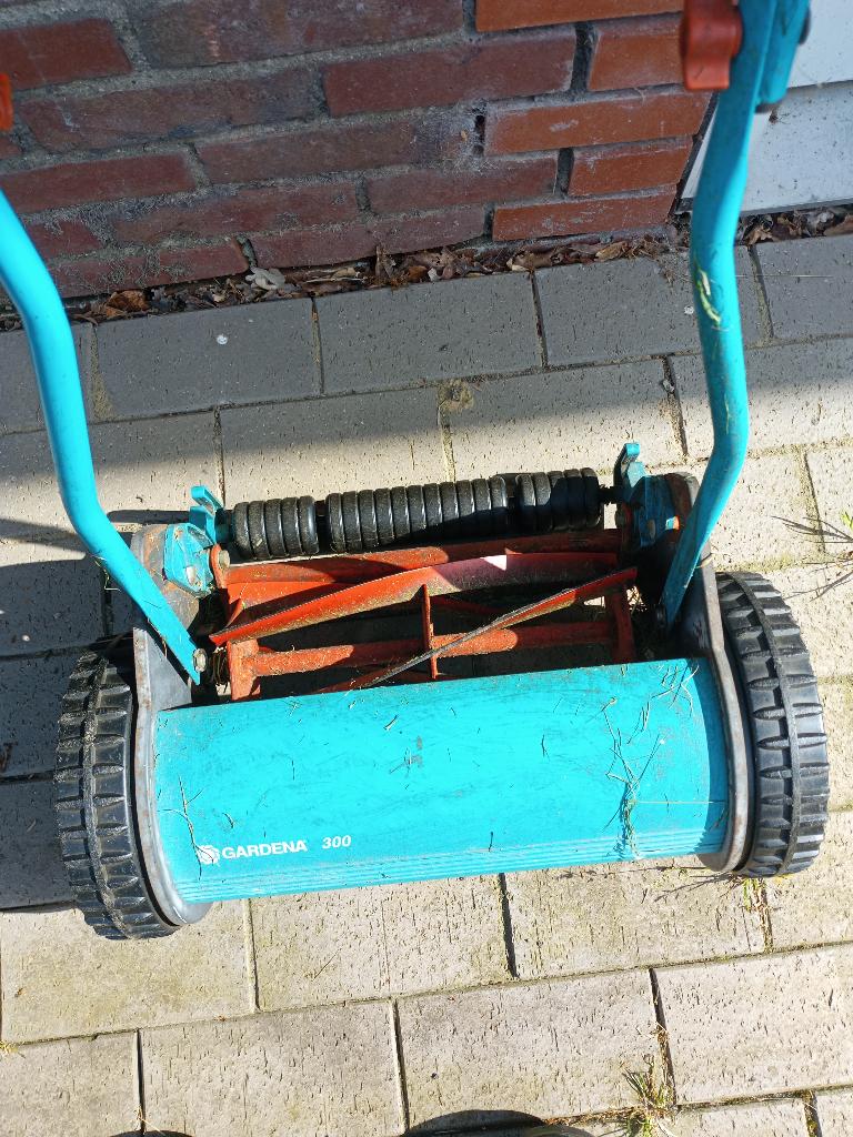 Hand duwmaaier, Tuin en Terras, Grasmaaiers, Ophalen, Zo goed als nieuw, 30 t/m 39 cm, Kooimesmaaier