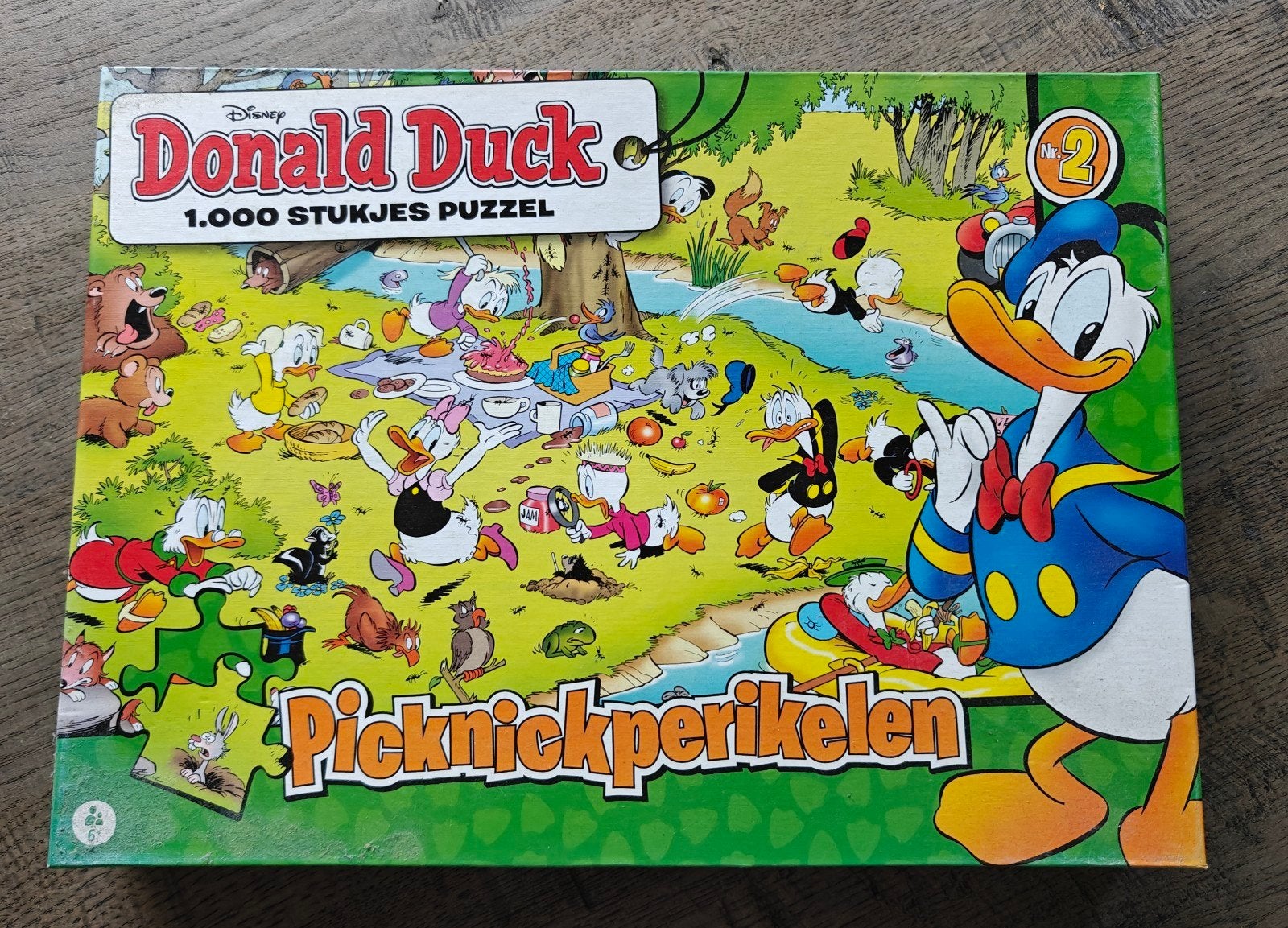 Donald Duck puzzel 1000 stukjes, Ophalen, 500 t/m 1500 stukjes, Zo goed als nieuw, Legpuzzel