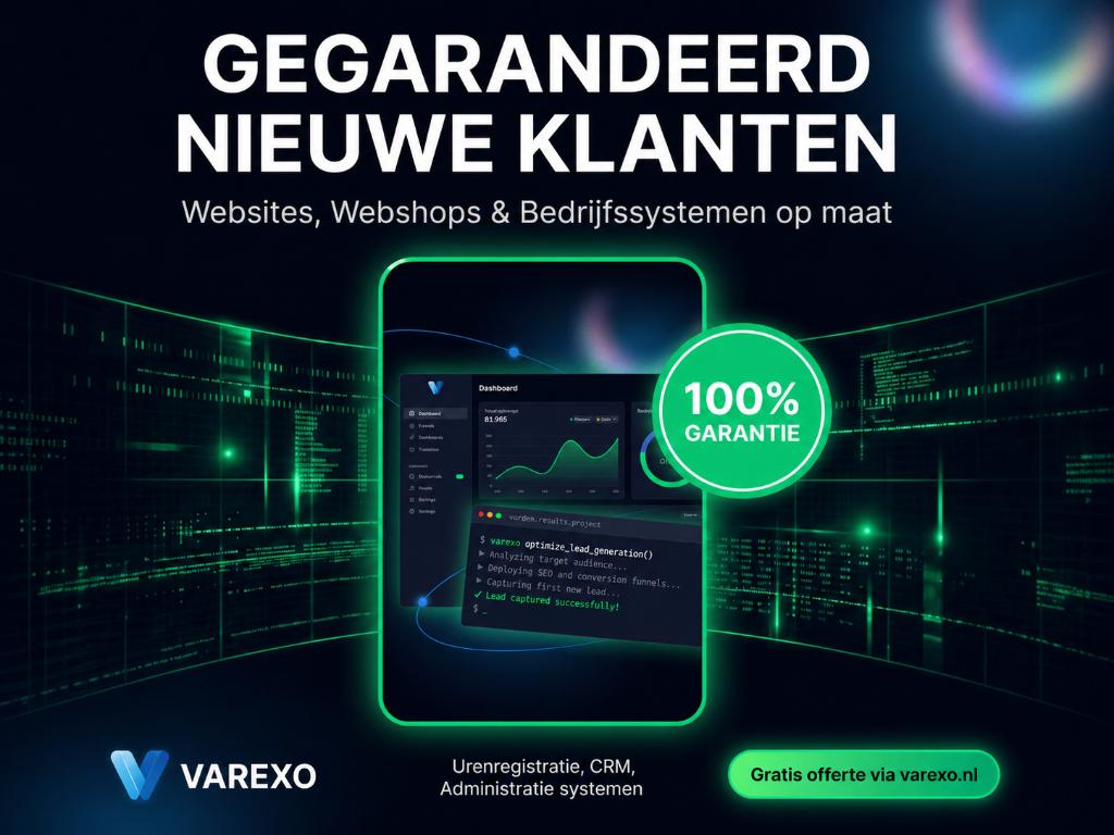 Gegarandeerd Nieuwe Klanten | Websites & Systemen Op Maat, Diensten en Vakmensen, Webdesign
