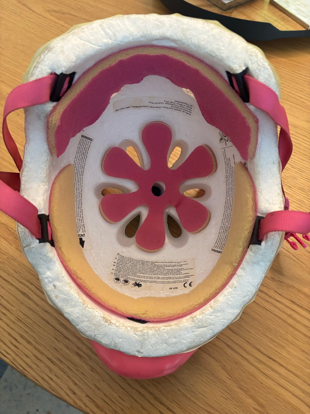 Eenhoorn helm voor kinderen - Roze/Blauw, Ophalen of Verzenden, Gebruikt, Overige maten, Jongen of Meisje