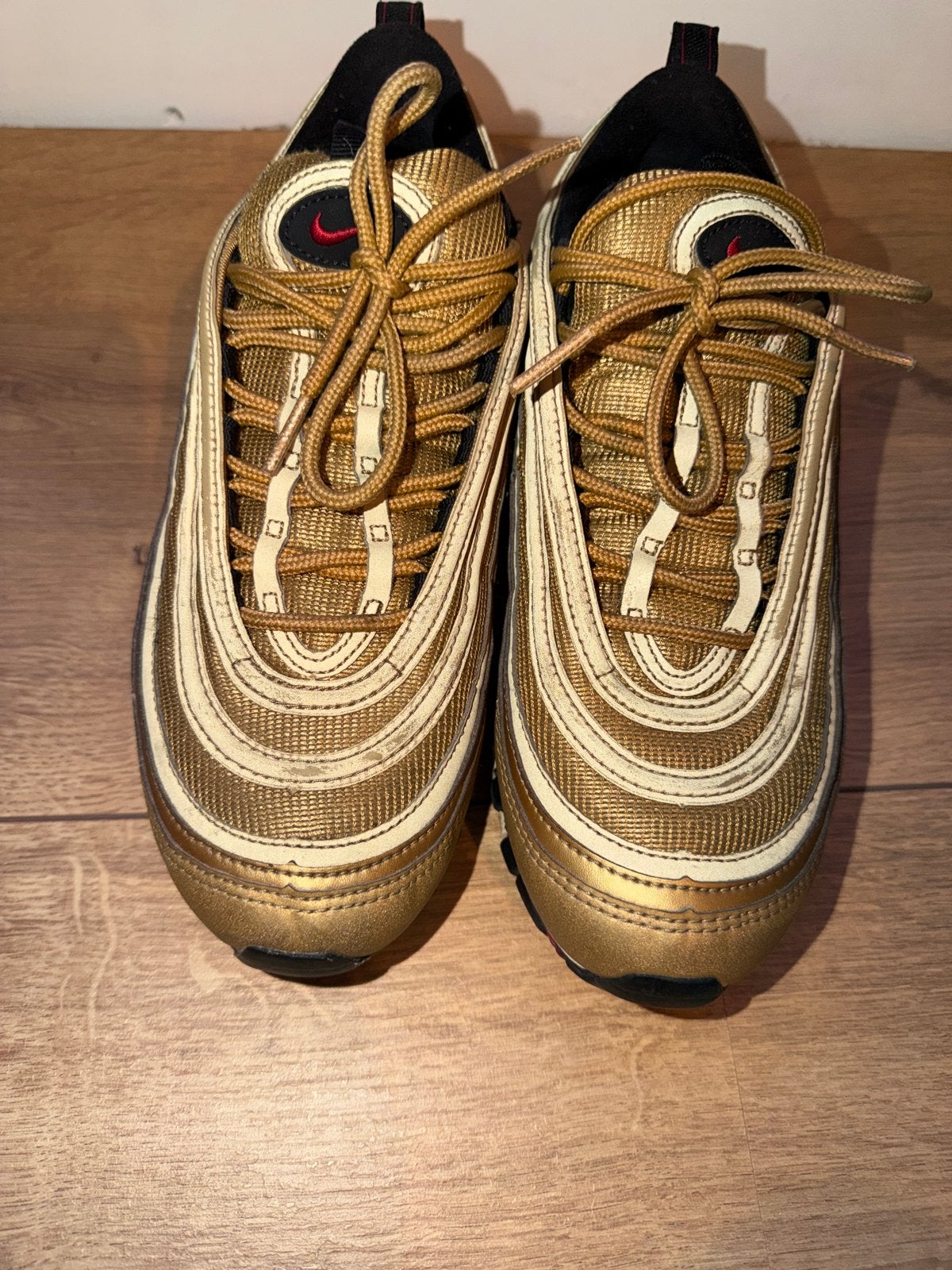Nike Air Max 97 Gold Bullet - Maat 41, Verzenden, Gedragen, Overige kleuren, Sneakers of Gympen