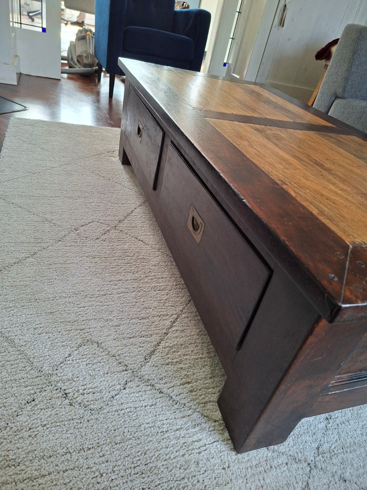 Houten salontafel, Ophalen, 100 tot 150 cm, 50 tot 100 cm, Minder dan 50 cm