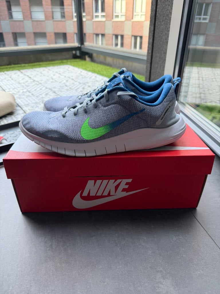 NIKE HARDLOOPSCHOENEN FLEX EXPERIENCE RUN 12 - BLAUW/WIT, Blauw, Sportschoenen, Nike, Ophalen of Verzenden