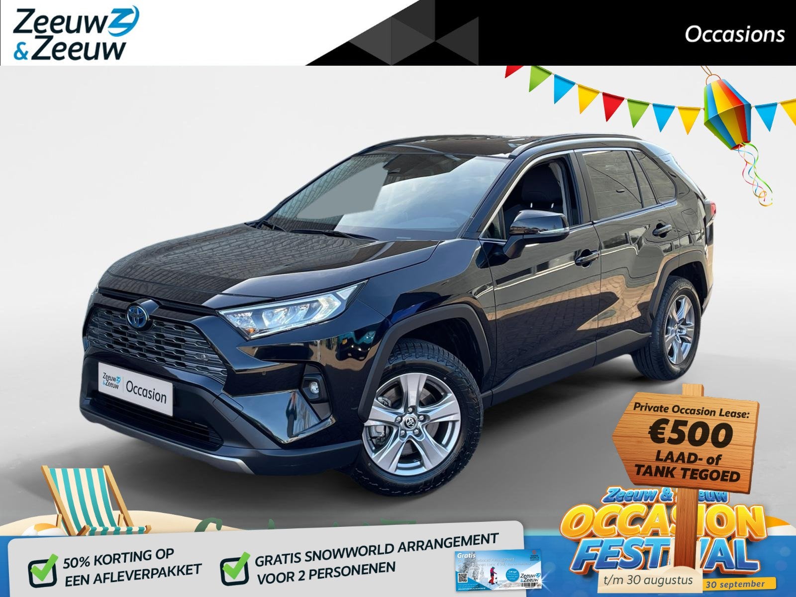 Toyota RAV4 2.5 Hybrid Business *Automaat*Navi via Carplay*C, Auto's, Stof, Gebruikt, Euro 6, 4 cilinders