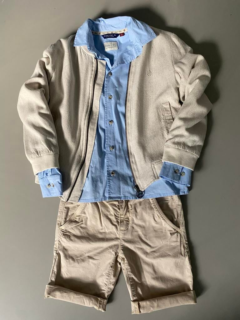 Red + Blu set kleding jongen maat 134 (trouwkleding), Ophalen of Verzenden, Zo goed als nieuw, Jongen, Setje