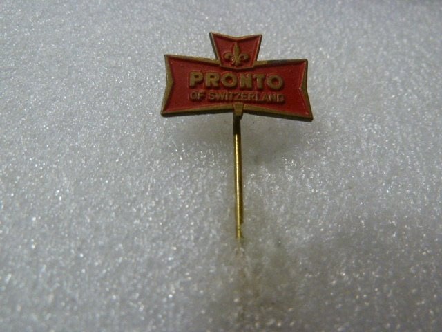 Vintage Pronto of Switzerland Speldje, Ophalen of Verzenden, Gebruikt, Merk, Speldje of Pin