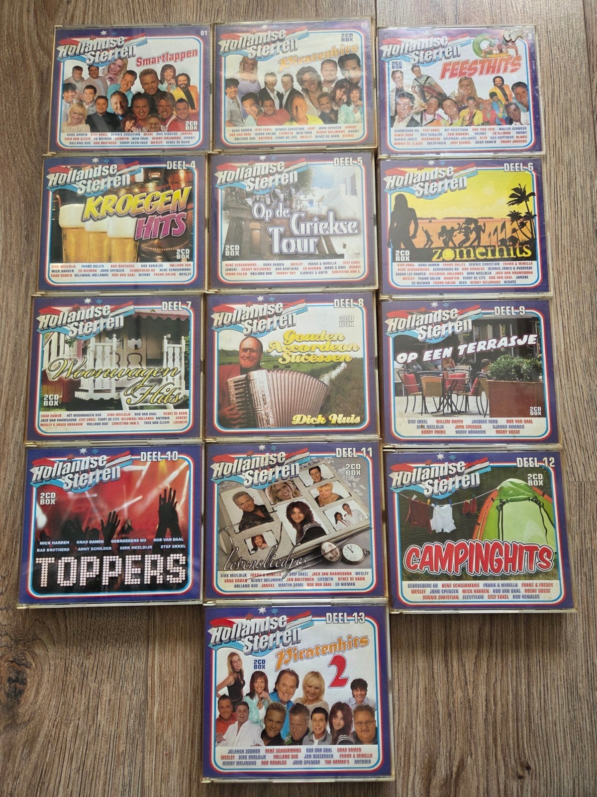 Grote verzameling Hollandse Sterren dubbel CD's (1-13), Ophalen of Verzenden, Verzamelalbum, Inclusief doosje, Gebruikt