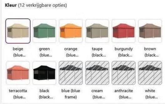 Feesttent Paviljoen Partytent wit 4,1x2,8 m GRATIS BEZORGD!, Verzenden, Partytent, Minder dan 4 meter, Nieuw