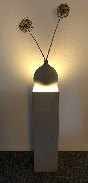 MDF SOKKEL met LED Verlichting | Luxe Design Pilaar 90x25x25, Ophalen of Verzenden, Nieuw