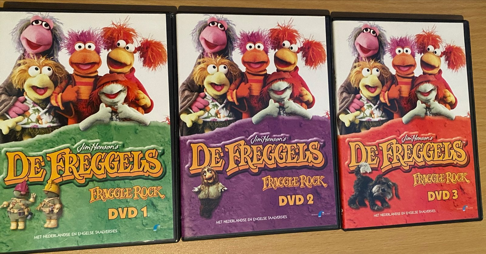 De Freggels Fraggle Rock DVD Collectie (DVD 1, 2 & 3), Gebruikt, Alle leeftijden, Inclusief doosje, Ophalen of Verzenden