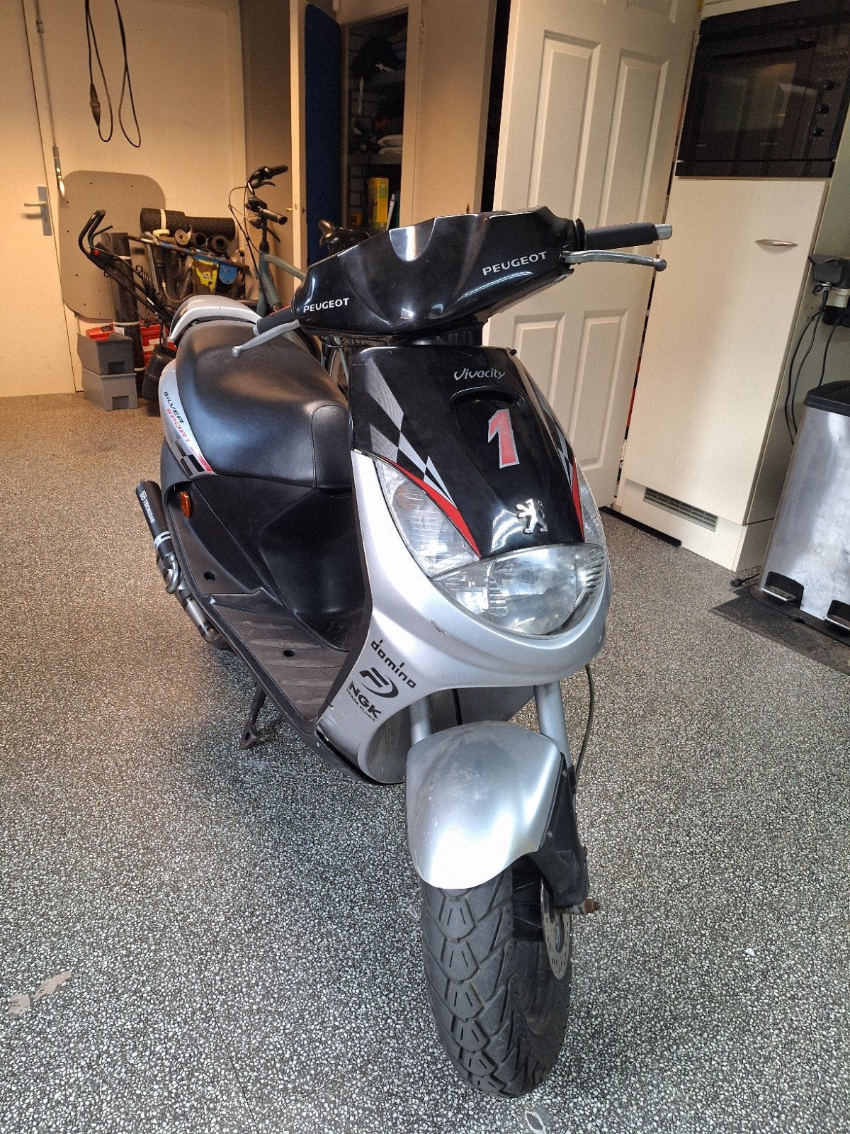 Mooie Vivacity 70cc met Tecnigas uitlaat en 17,5mm carb, Ophalen, Overige modellen, 70 cc, Zo goed als nieuw