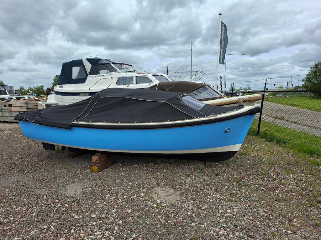 Van Wijk 530 spiegelsloep, 3 cilinder Vetus., Watersport en Boten, Sloepen, Gebruikt, Diesel, Polyester, Ophalen