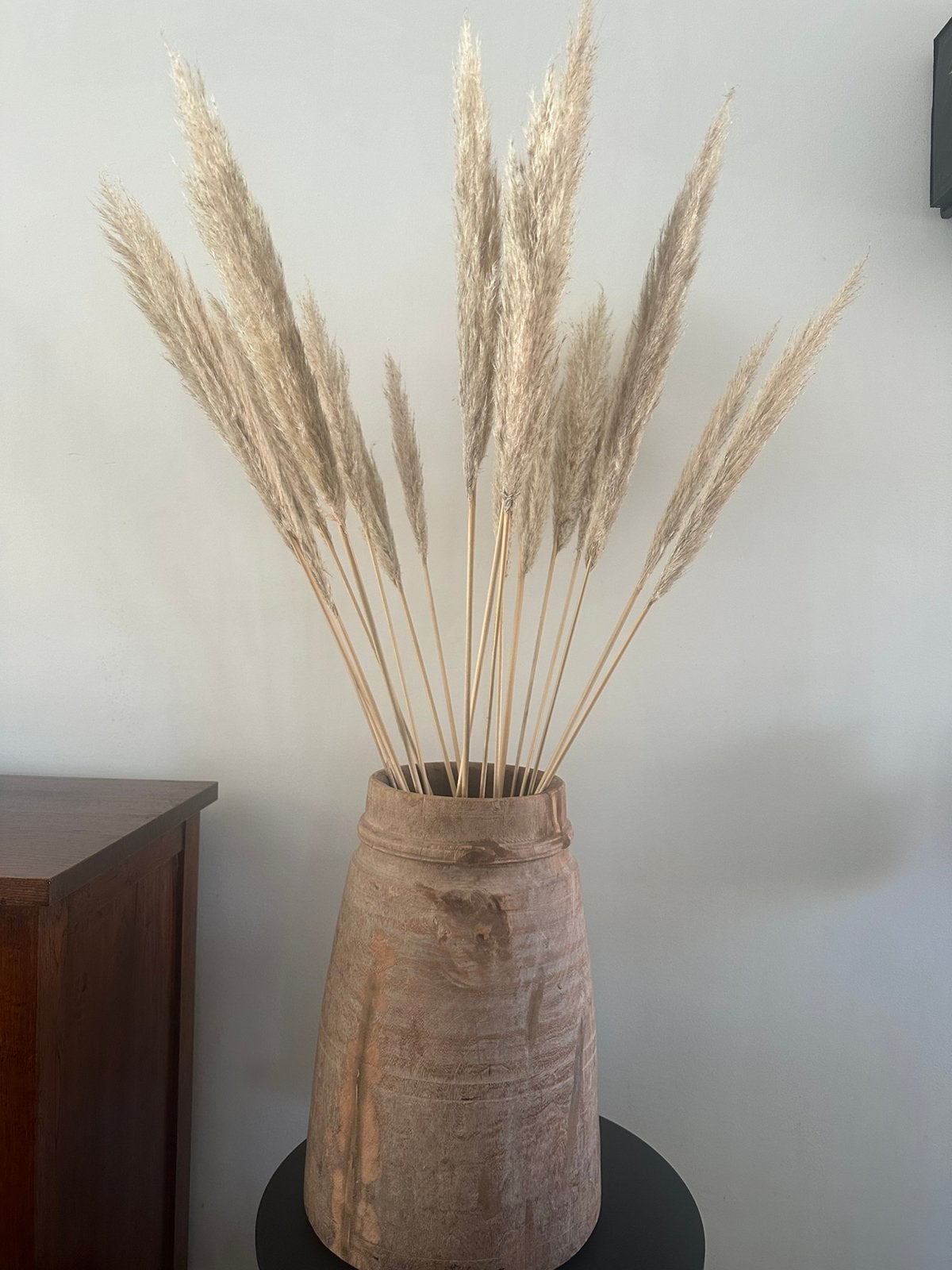 Oude Nepalese XL pot (incl. pluimen), Ophalen, Gebruikt, Inclusief decoratie, 50 cm
