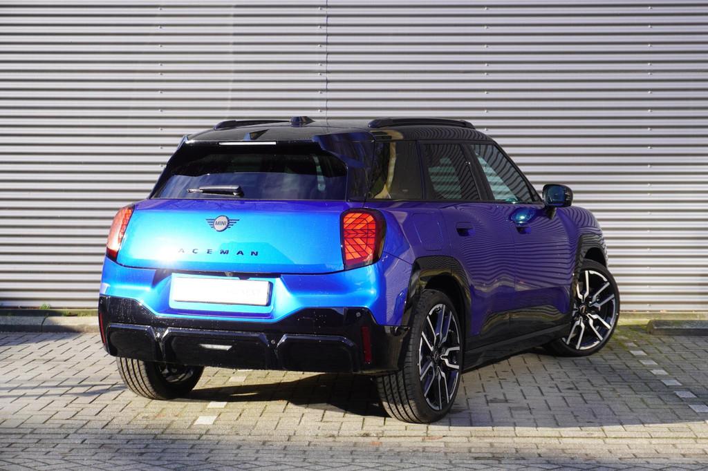 MINI Aceman E John Cooper Works Uitvoering | Pakket L | Glaz, Auto's, Mini, Gebruikt, Met garantie (alle), Blauw, Leder en Stof