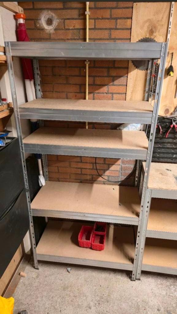 werkbank met 2 opbergrekken, Ophalen of Verzenden, Gebruikt, 120 tot 170 cm