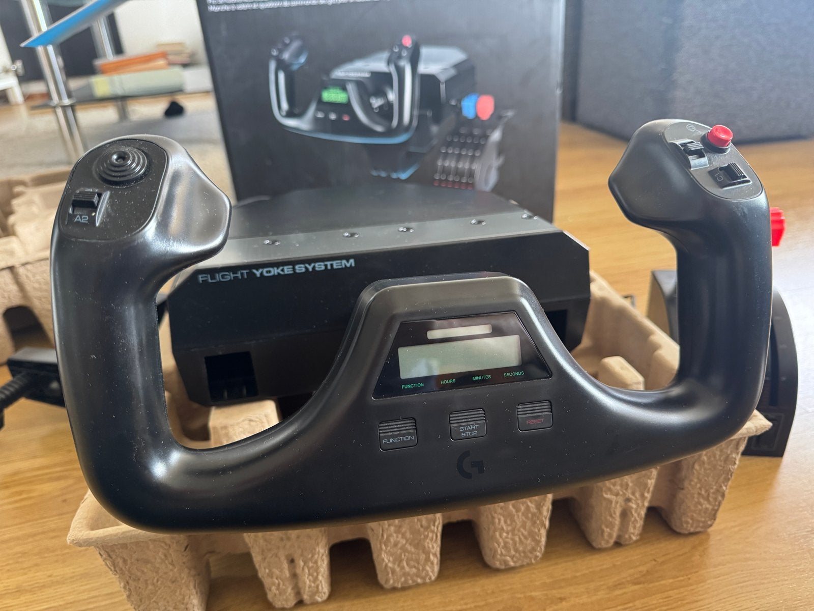 Logitech Flight Yoke System - Compleet, Ophalen of Verzenden, Overige merken, Zo goed als nieuw