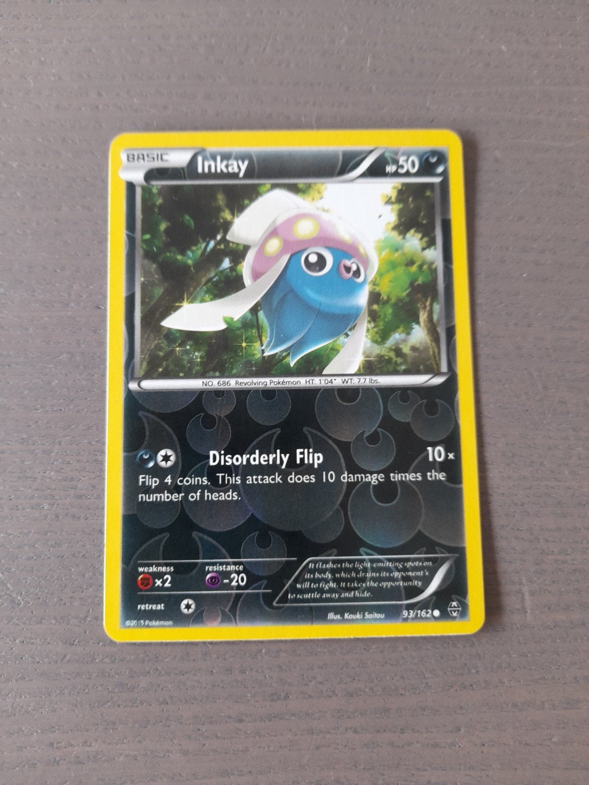 Breakthrough 93/162 inkay reverse, Ophalen of Verzenden, Gebruikt, Losse kaart, Foil