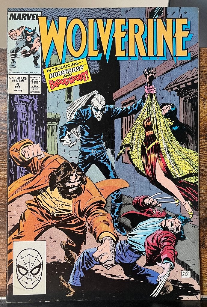 Wolverine #4 (Marvel Comics, 1988), Boeken, Strips | Comics, Gelezen, Eén comic, Amerika, Ophalen of Verzenden