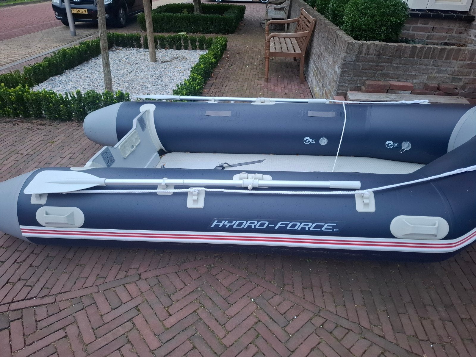 Hydro-Force Opblaasboot - Ideaal voor recreatie, Gebruikt, PVC, Peddels, Ophalen