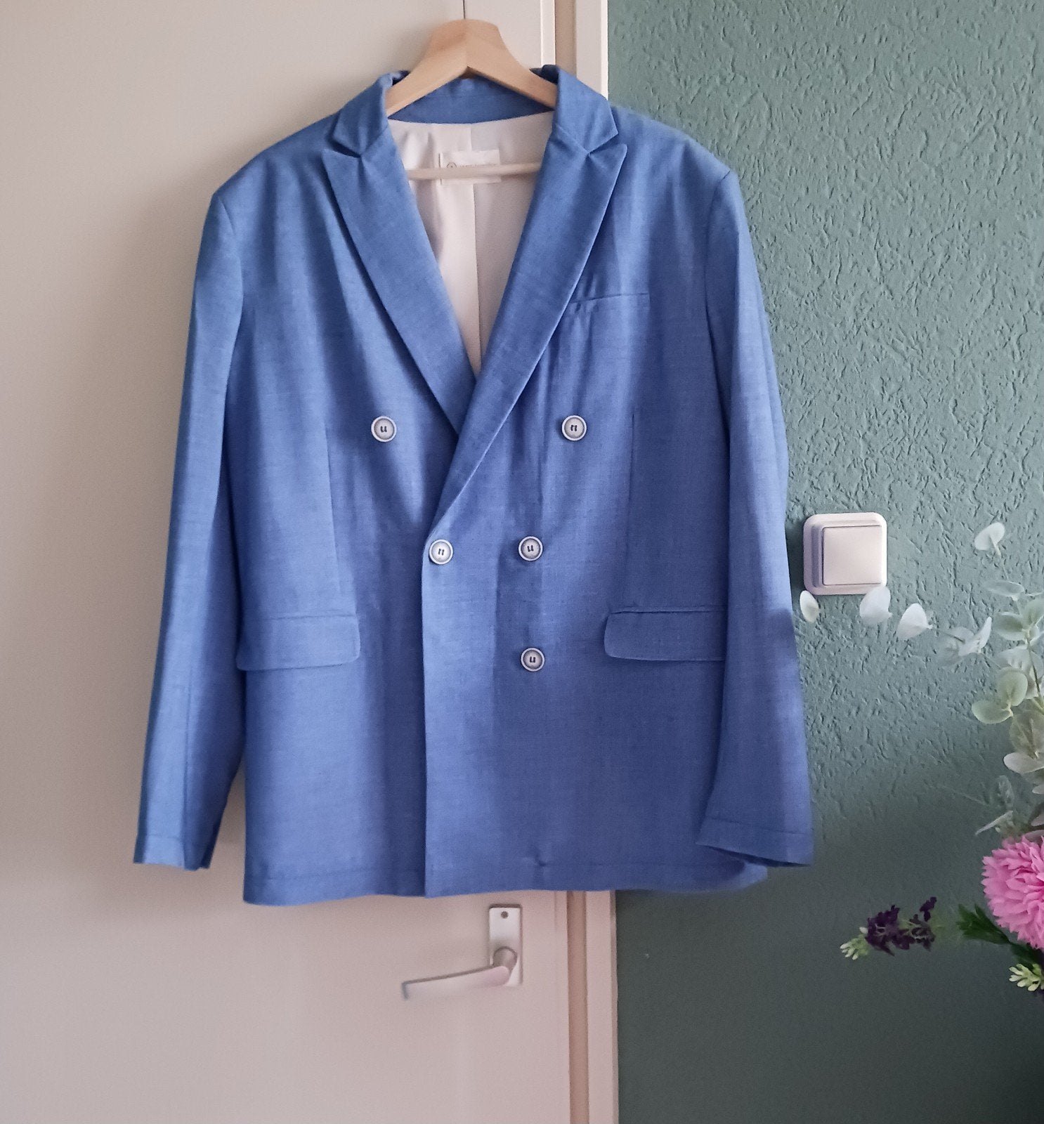 Jane Lushka blazer, XXL, Blauw, Maat 46/48 (XL) of groter, Ophalen of Verzenden, Zo goed als nieuw