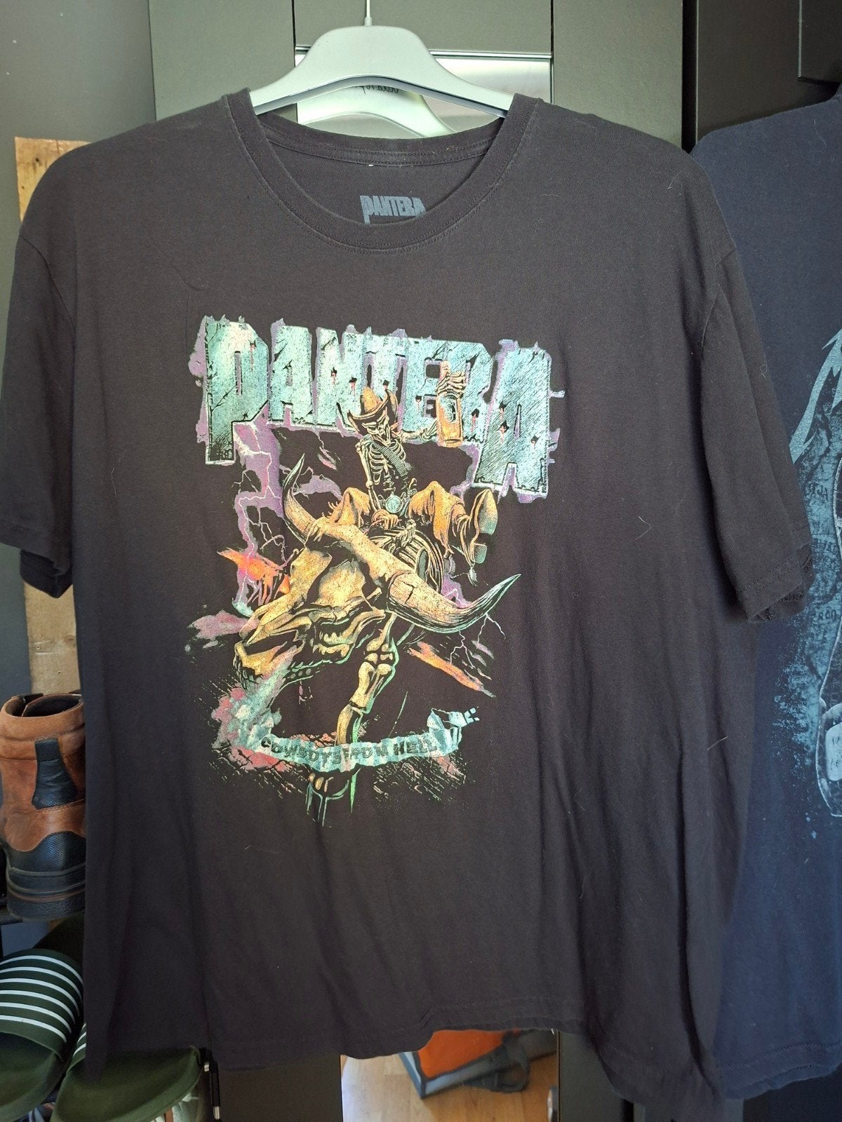 Slipknot, Metallica, Pantera shirt, Ophalen of Verzenden, Gedragen, Maat 56/58 (XL), Zwart